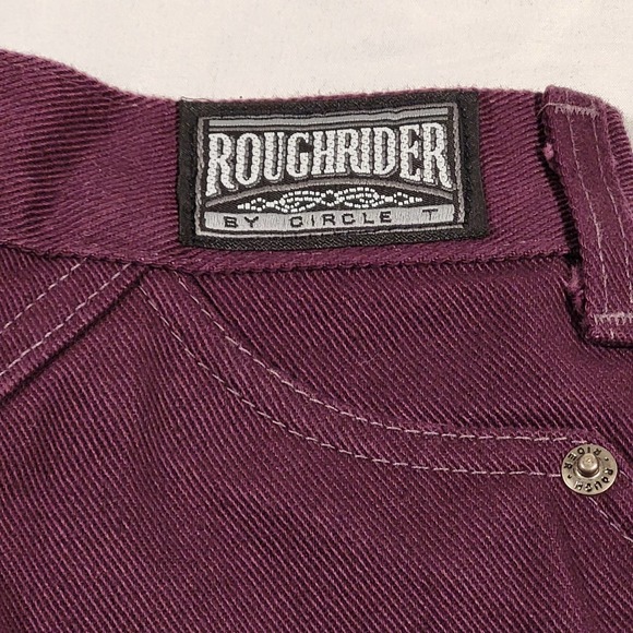 RoughRider Jeans Vintage Western Wear Womens 5 6 Purple RRJ - Picture 3 of 13